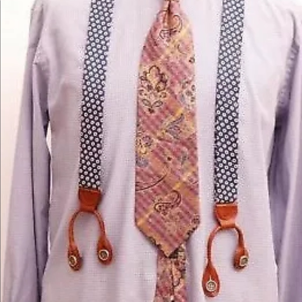 CHURCH’S British Tan Leather Braces Suspenders